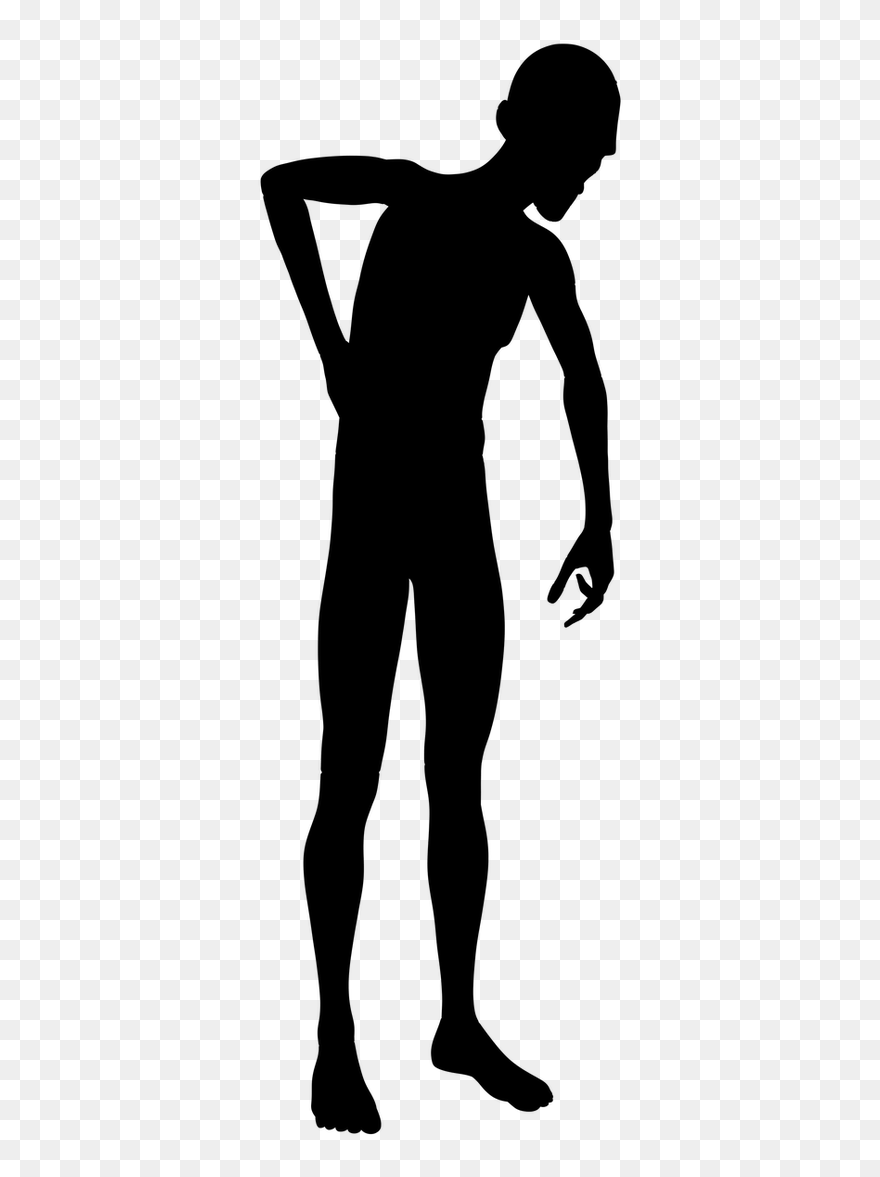 Silhouette Man Back Pain - Pain In Back Silhouette Clipart
