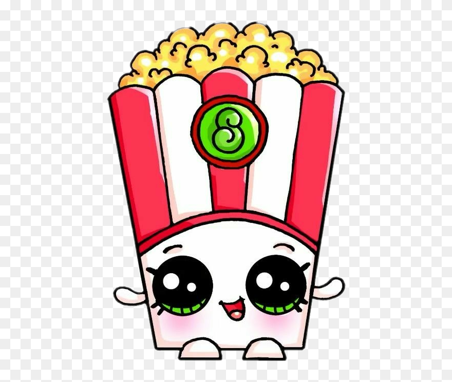 Transparent Pipoca Png - Food Cute Drawings Clipart