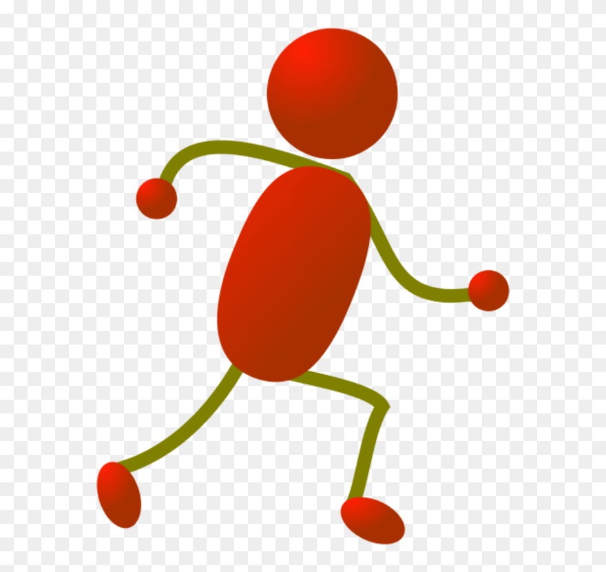Clipart Runner Stick Figure - Png Download