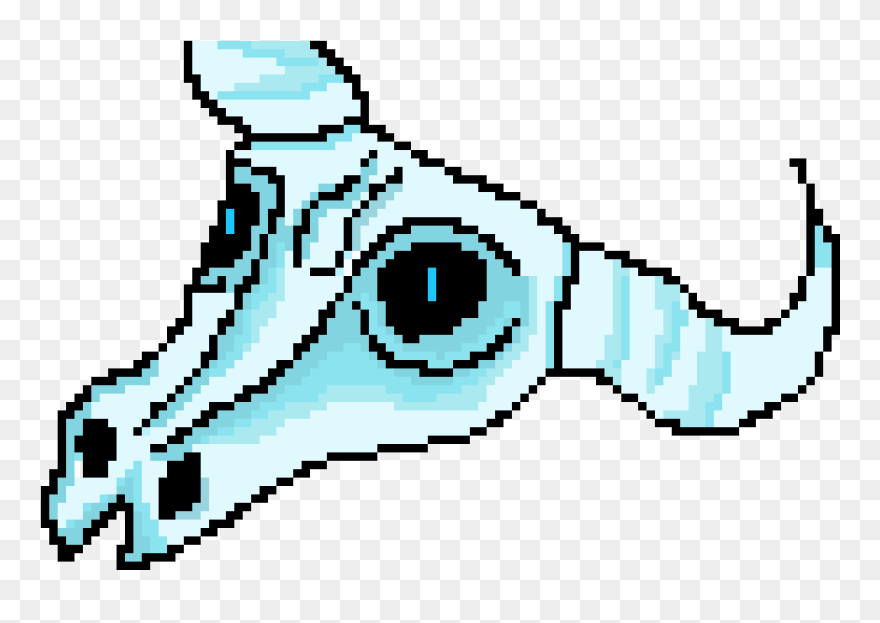 Animal Skull Pixel Art Clipart