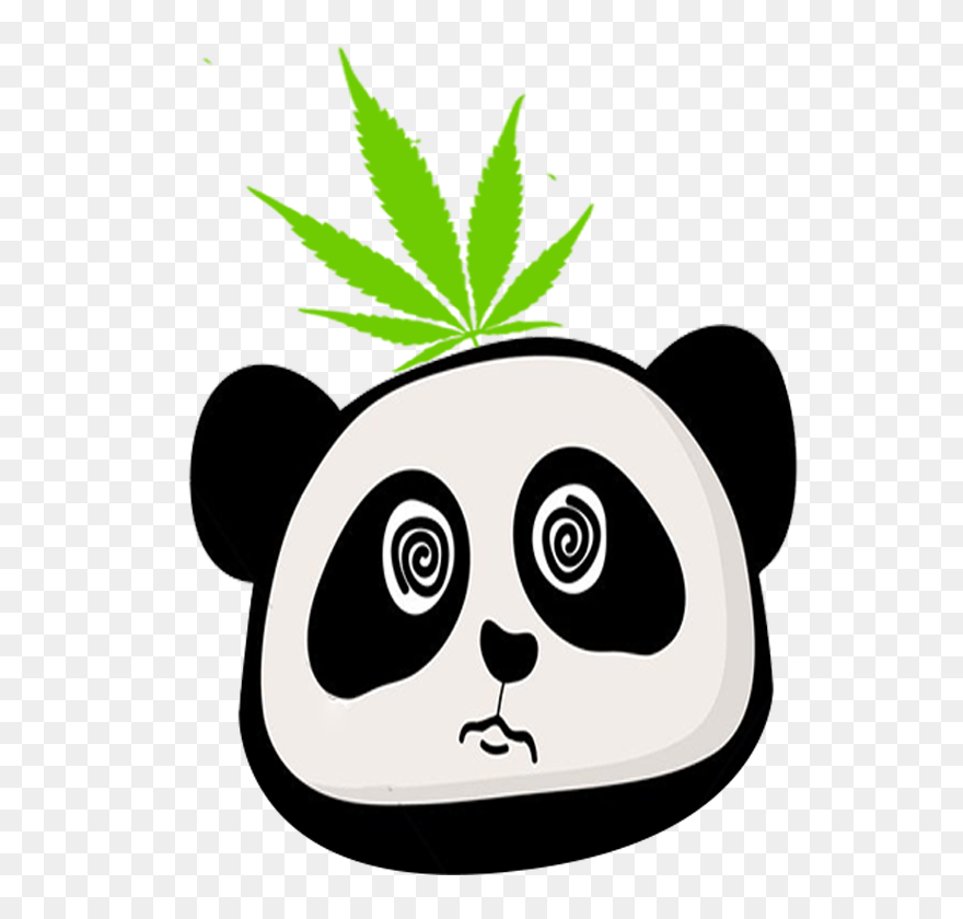 Panda Weed Clipart