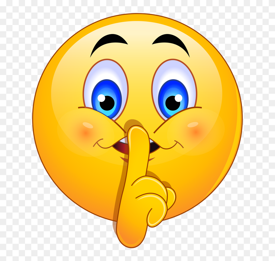 Sleeping Clipart Smiley - Don T Tell Anyone Funny - Png Download