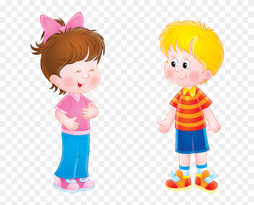 Kids Talking Clip Art - Png Download