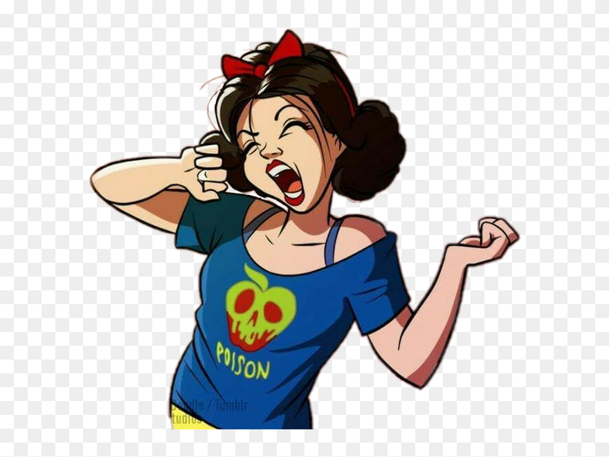 Snow White Casual Outfit Drawing Clipart