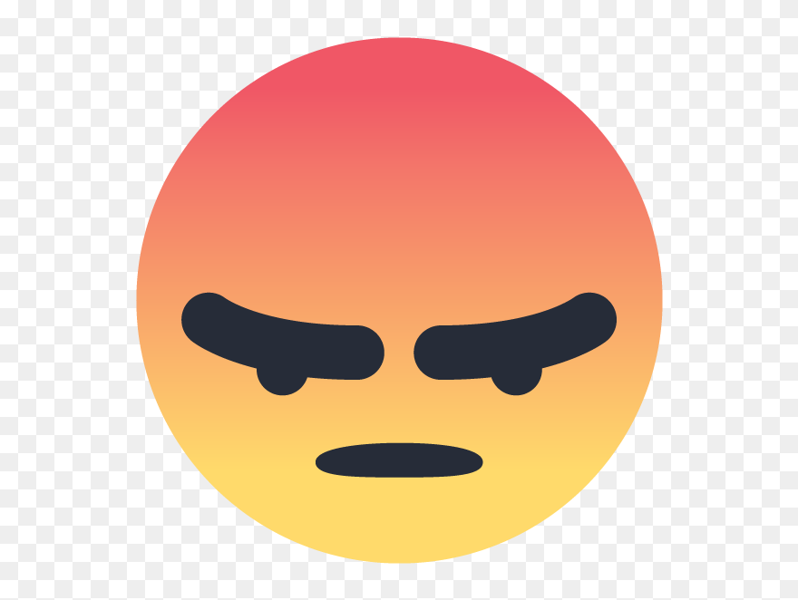 Angry Emoji Clipart Apple - Facebook Angry Emoji Png Transparent Png