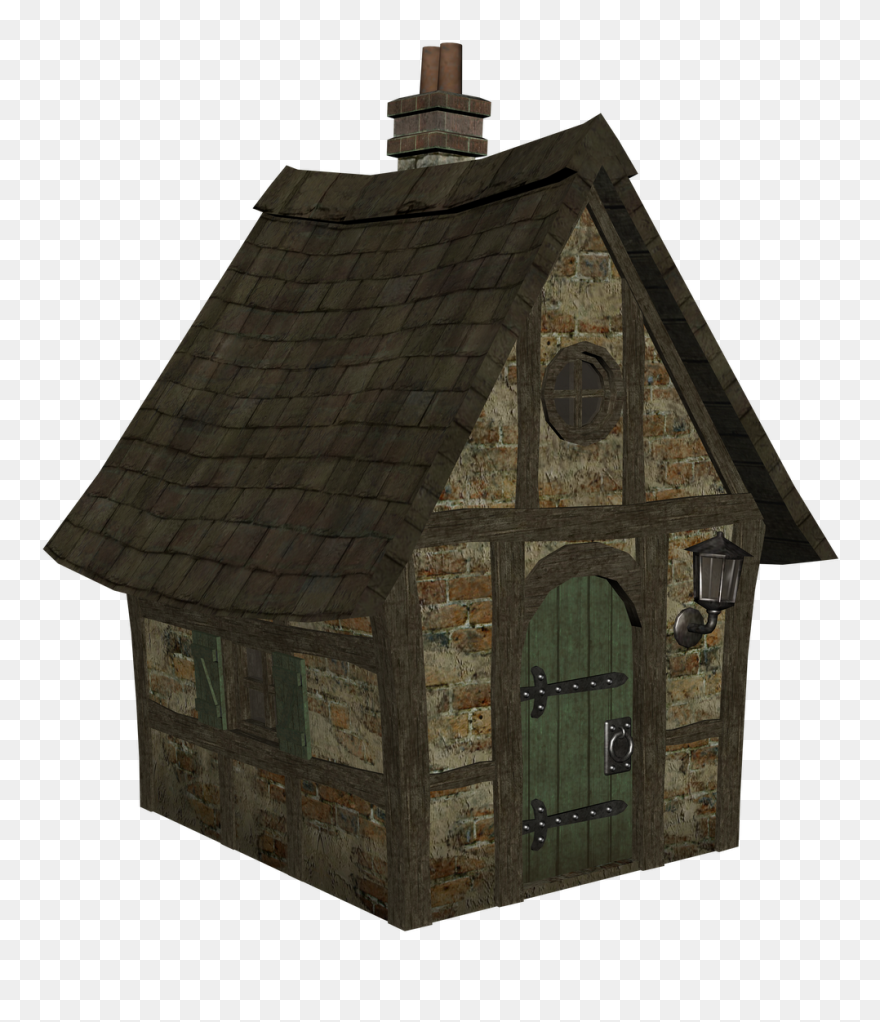 Medieval Architecture House Clip - House Clipart - Png Download