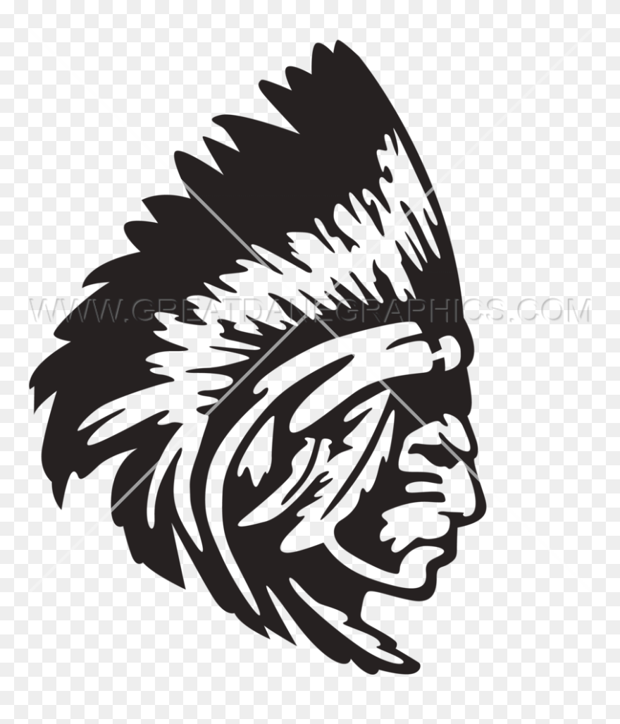 Indian Chief Headdress Drawing - Indian Chief Transparent Clipart
