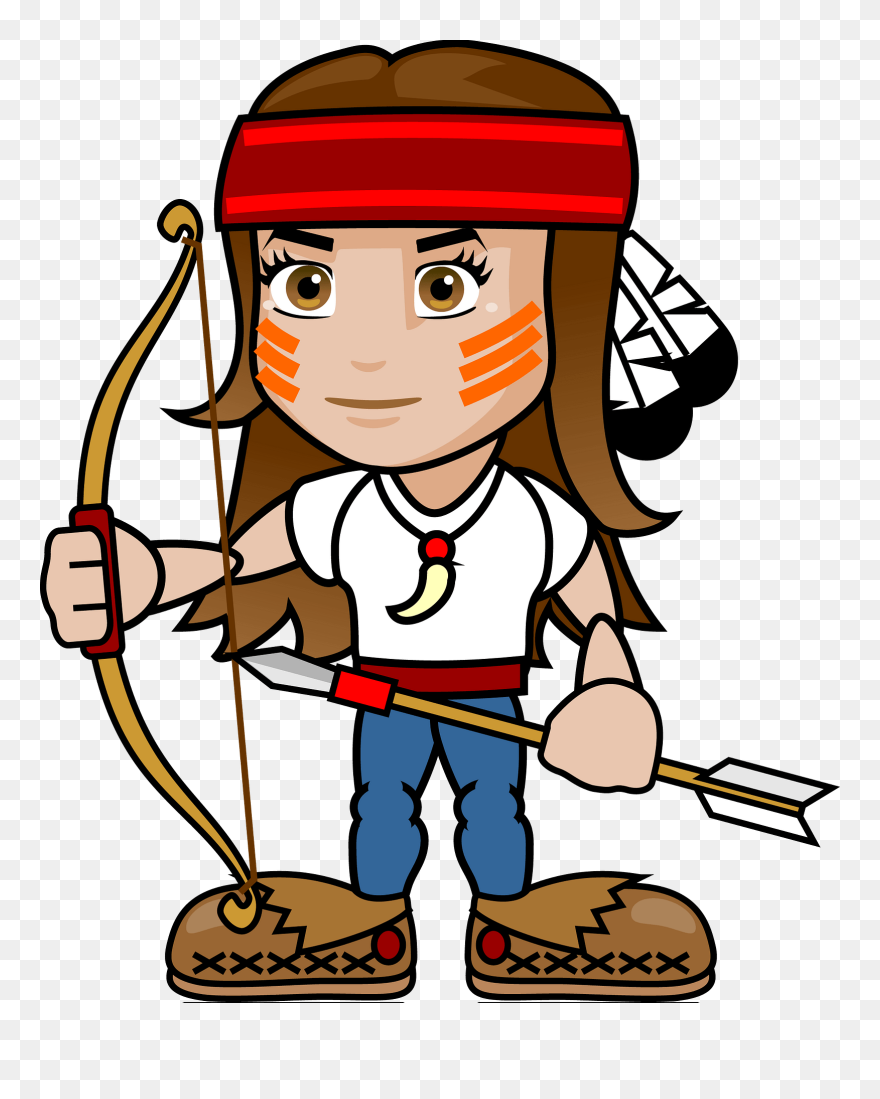 Indian Headdress Clipart Black And White - Png Download