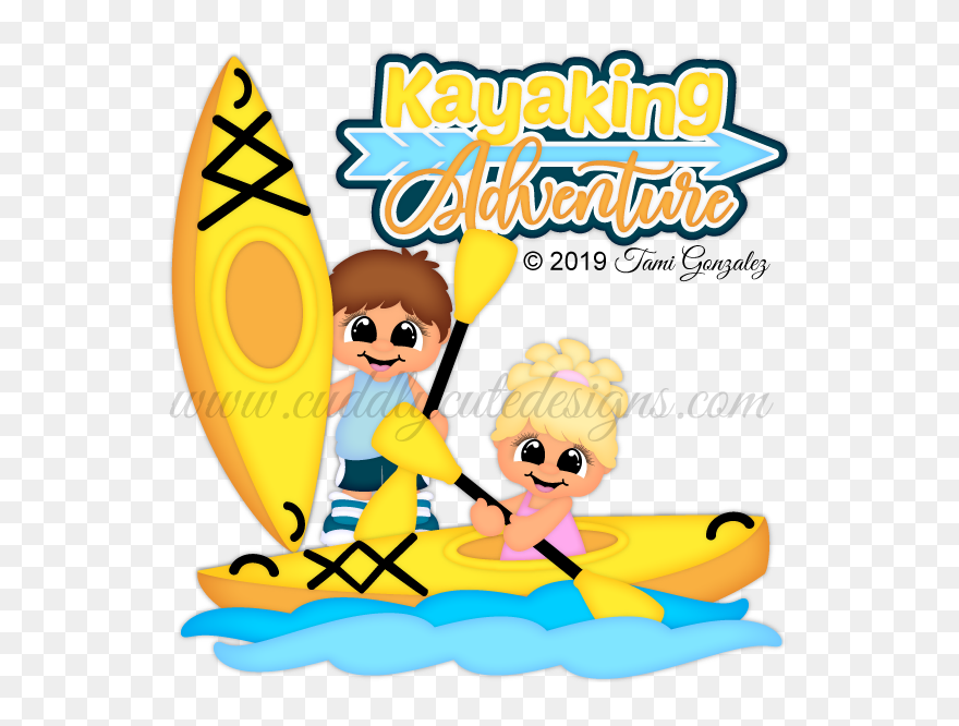 Kayaking Cuties Clipart