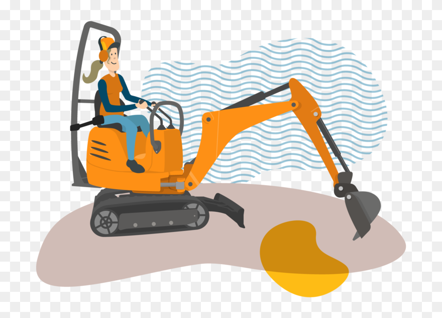 Grävmaskiner Barn Clipart