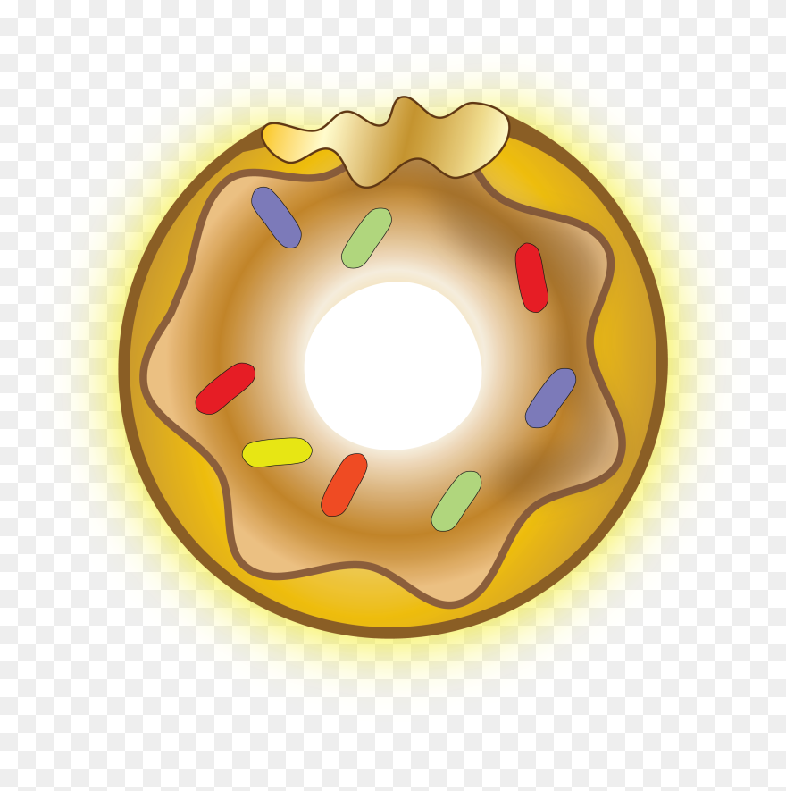 Dougnut Clipart Simpson Donut - Simpsons Gold Donut - Png Download