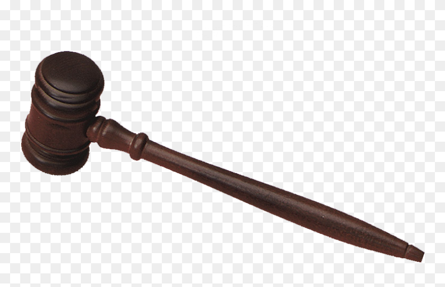 Transparent Gavel Clipart Black And White - Mallet - Png Download