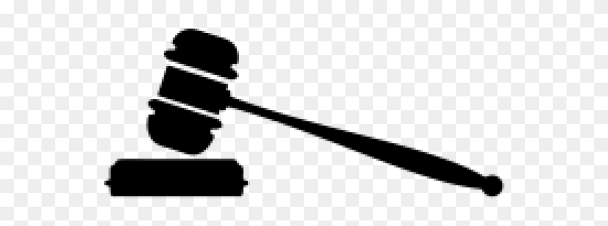 Gavel Picture - Silhouette Gavel Transparent Background Clipart