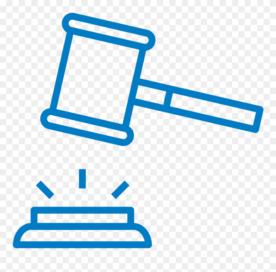 Gavel Icon - Court Hammer Icon Free Clipart