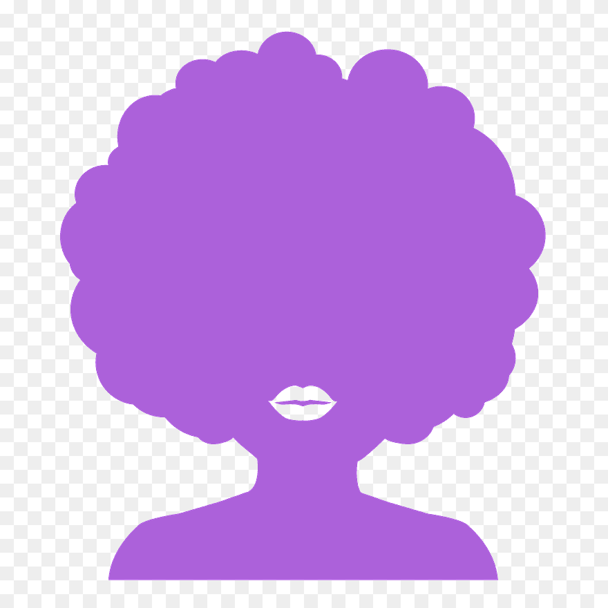 Black Woman Afro Silhouette Clipart