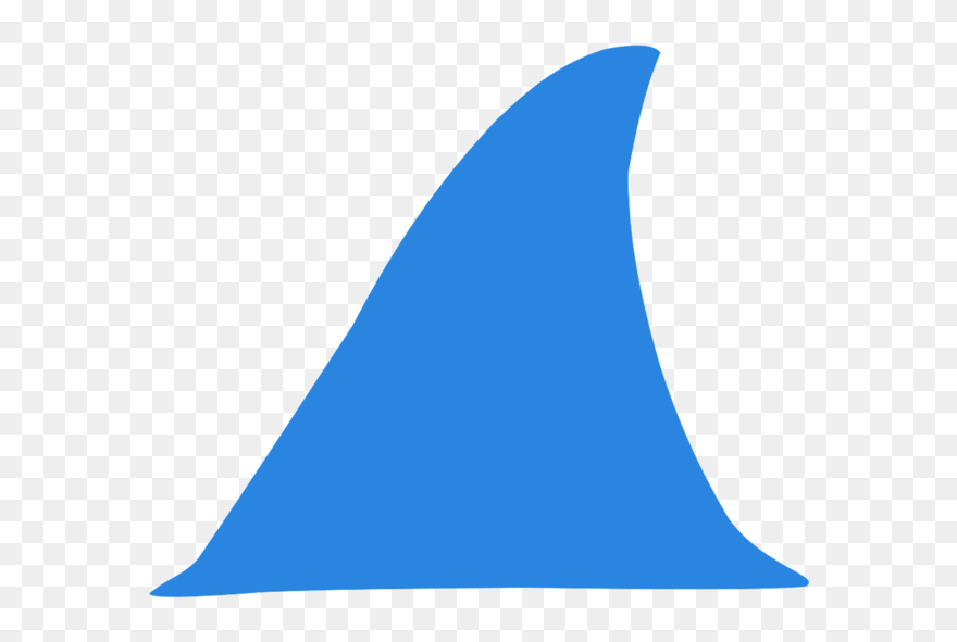 Clipart Shark Outline - Png Download