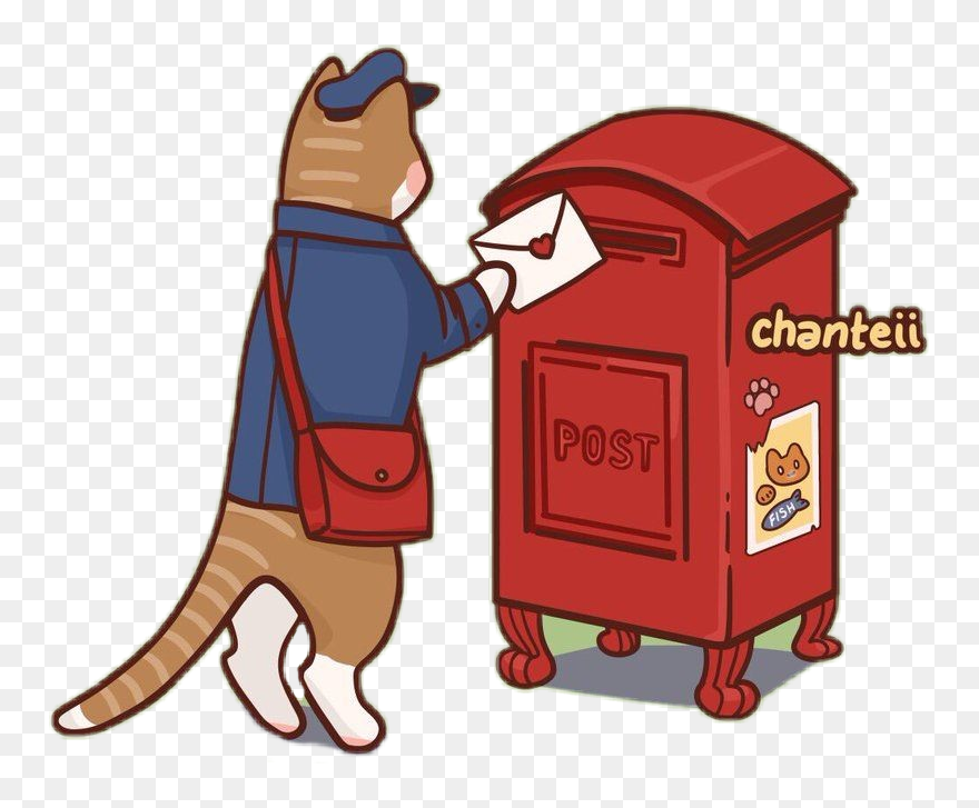 #mailbox #catsticker - Cartoon Clipart