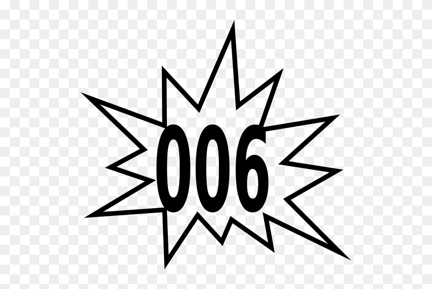 Comic Pow Bubble Transparent Clipart