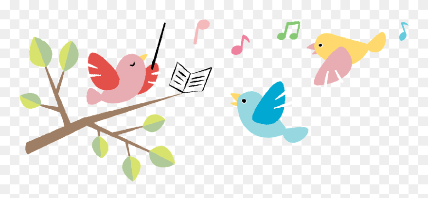 Birds Singing Clipart - Png Download