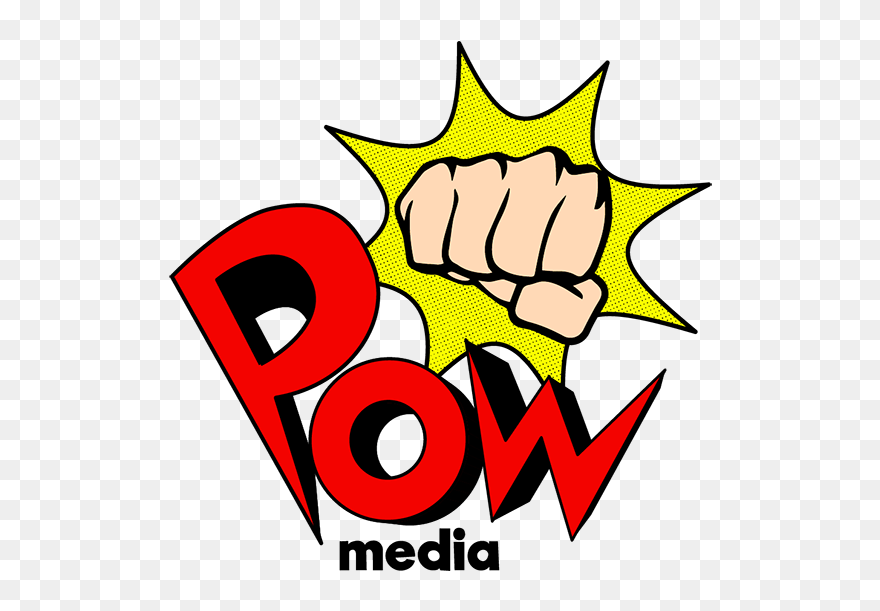 Logos Media Group - Pow Logo Clipart