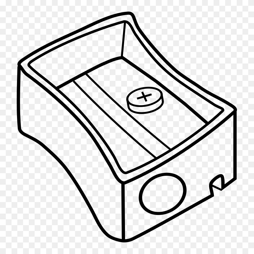 Sharpener Clipart Black And White - Png Download