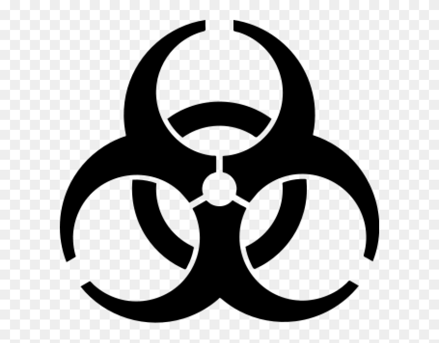 Biological Hazard Symbol Clip Art - Biohazard Symbol Transparent - Png Download