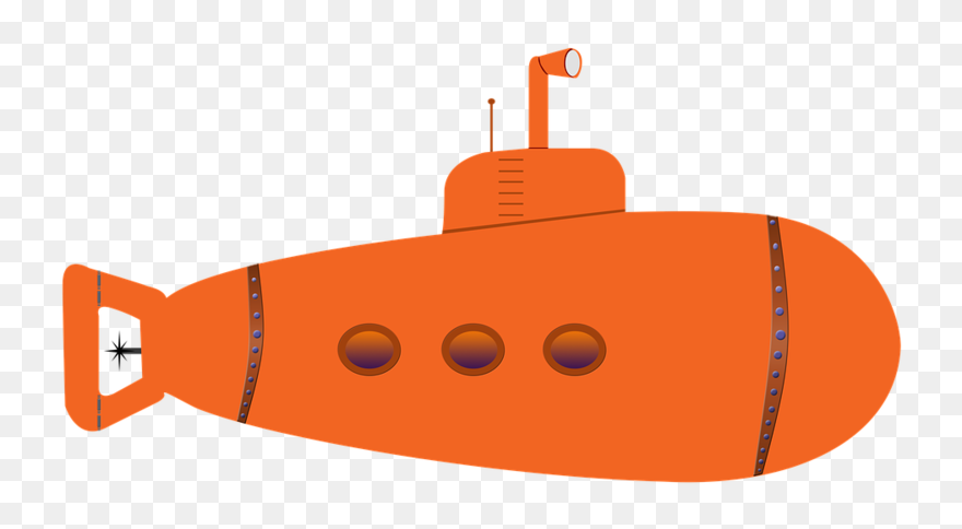 Submarine Png Transparent Picture - Water Transport Kids Drawing Clipart
