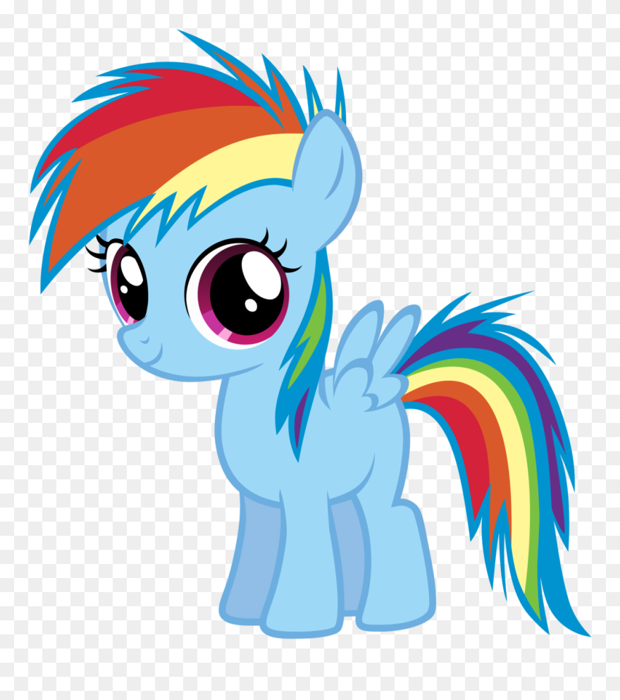 Dash Clipart - Mlp Little Rainbow Dash - Png Download