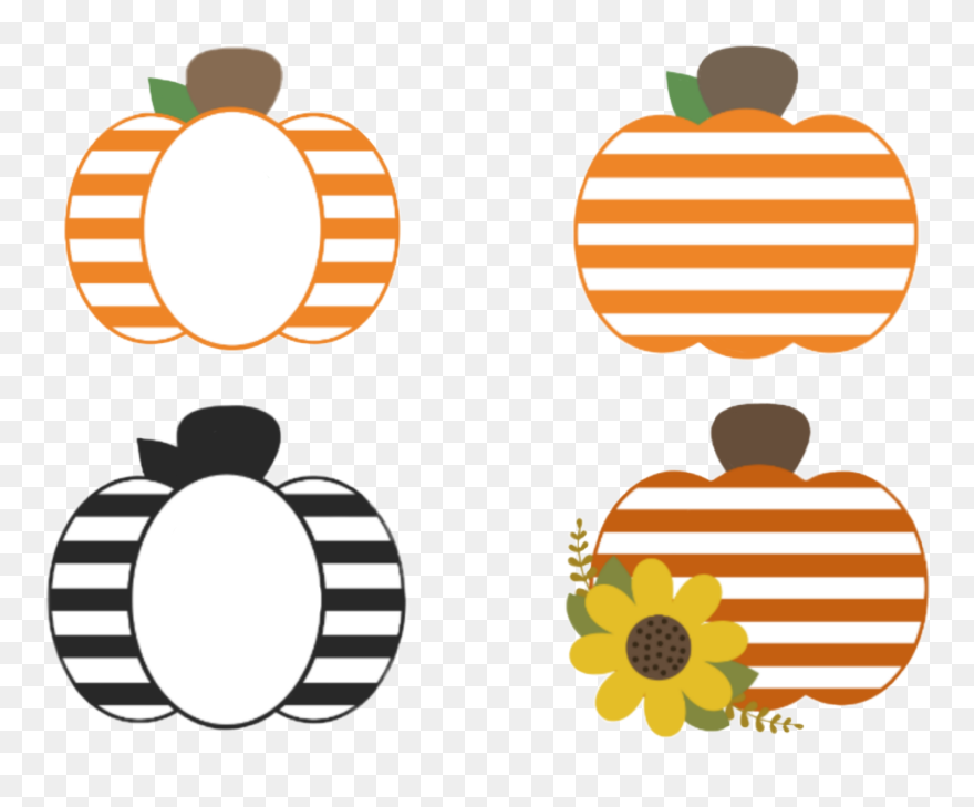 #pumpkin #pumpkins #monogram #stripes #striped #orange Clipart