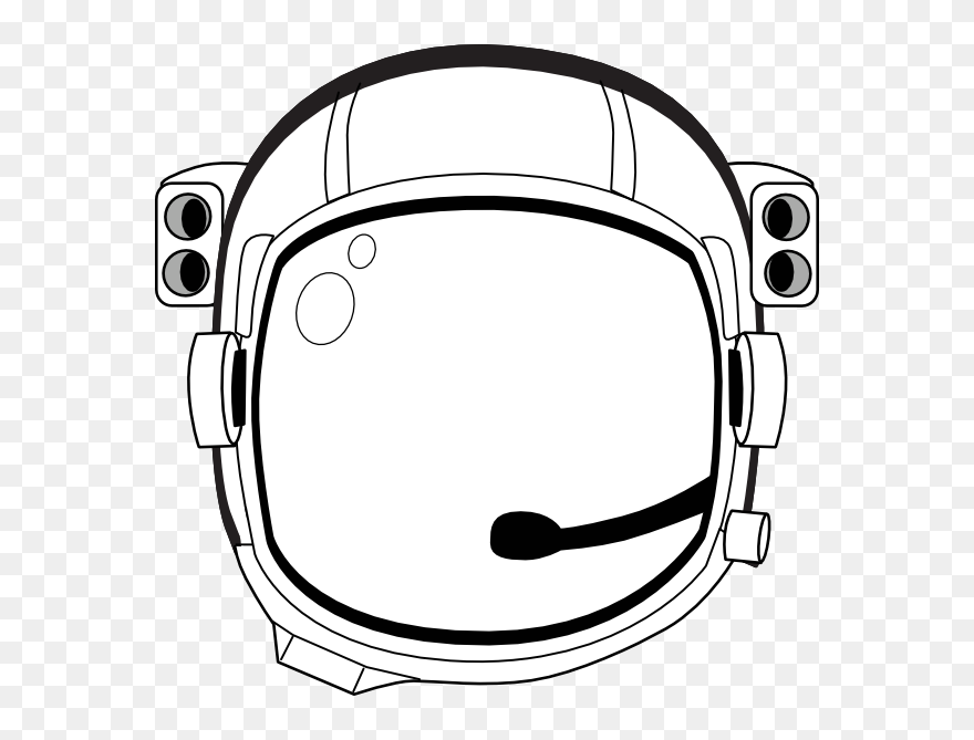 Astronot Kaskı Boyama Clipart
