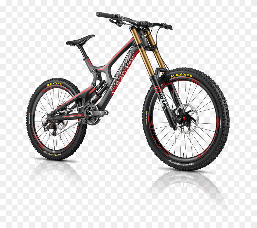 Downhill Full Suspension Mountain Bike Clipart