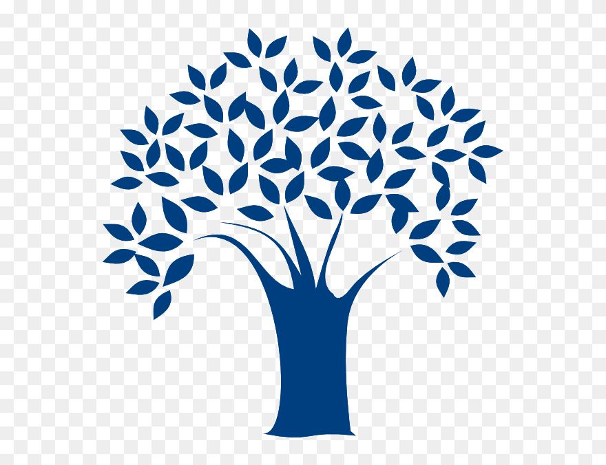 Blue Tree Clipart - Png Download