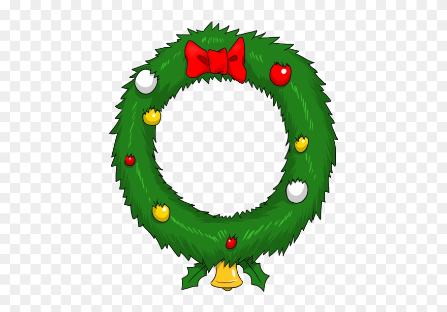 Grinch Christmas Wreath Clipart - Christmas Wreath Animated - Png Download