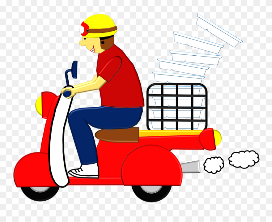Scooter Clipart Road Transport - Transparent Delivery Swiggy Logo Png