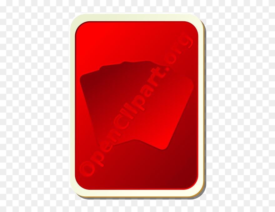 Back Of Red Playing Card Vector Image - Graphic Design Clipart