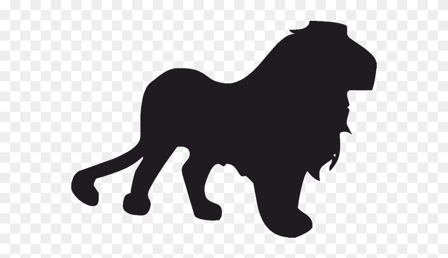 Lion Silhouette Tiger Pumbaa - Lion Clipart