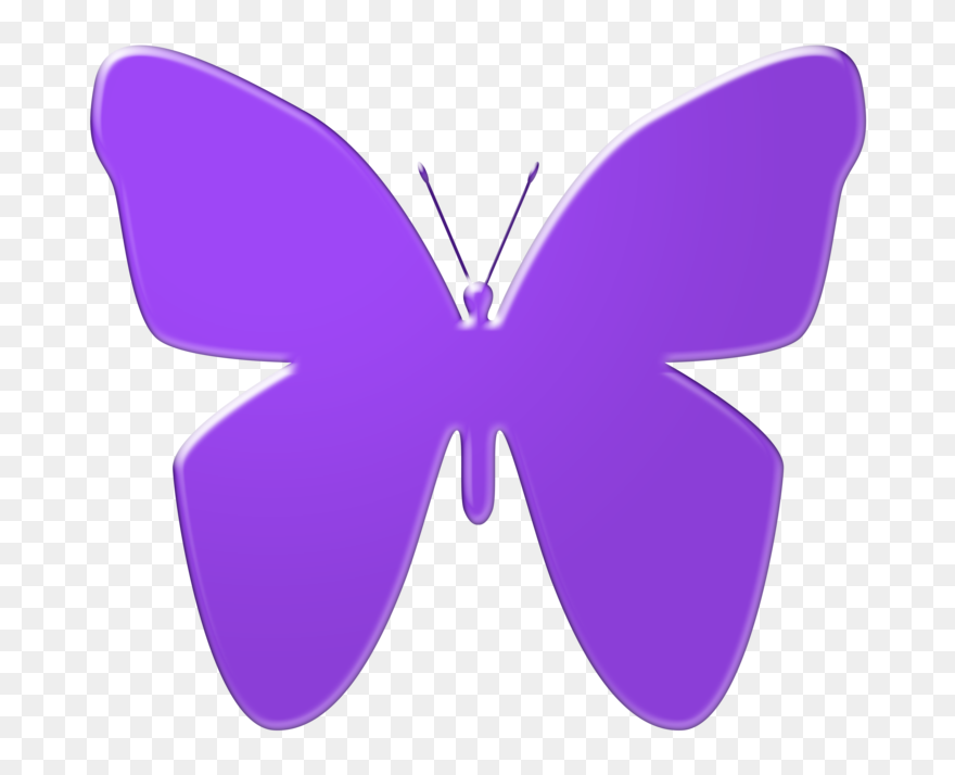 Violet Butterfly Clipart Png Transparent Stock Purple - Purple Butterfly Clipart