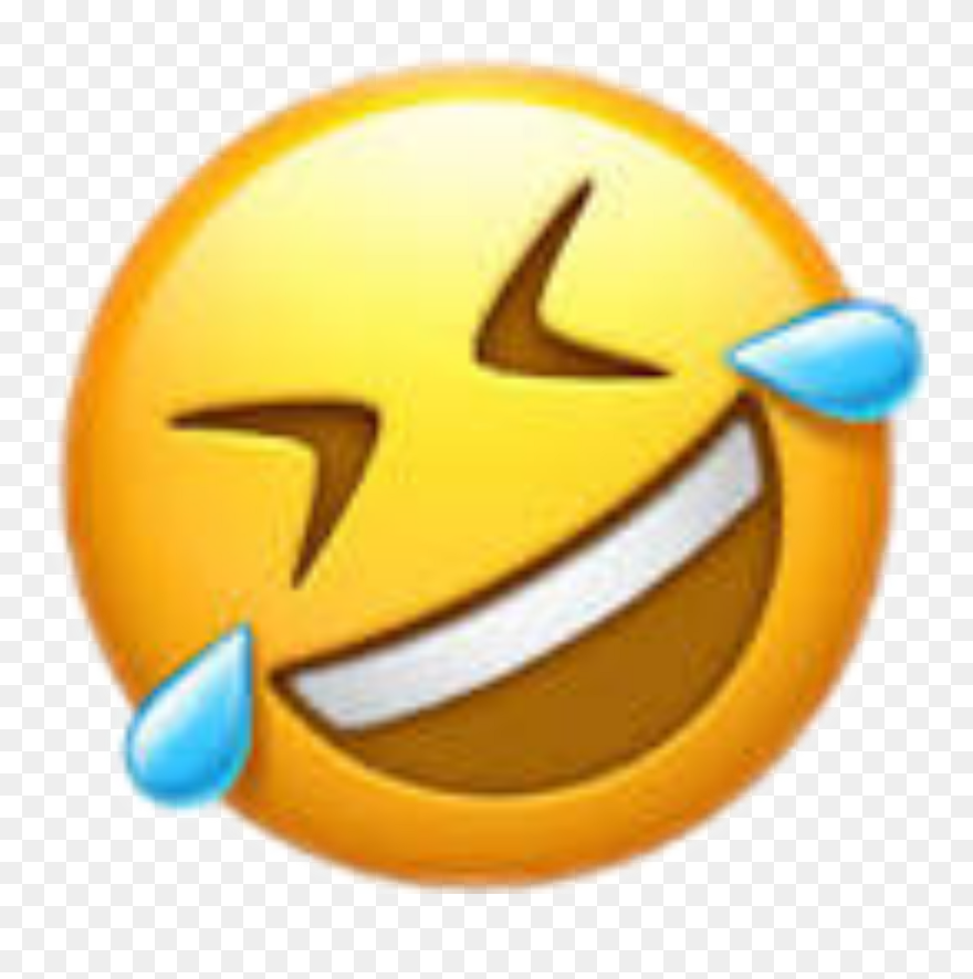 Lol Emoji Png - Sideways Crying Laughing Emoji Clipart