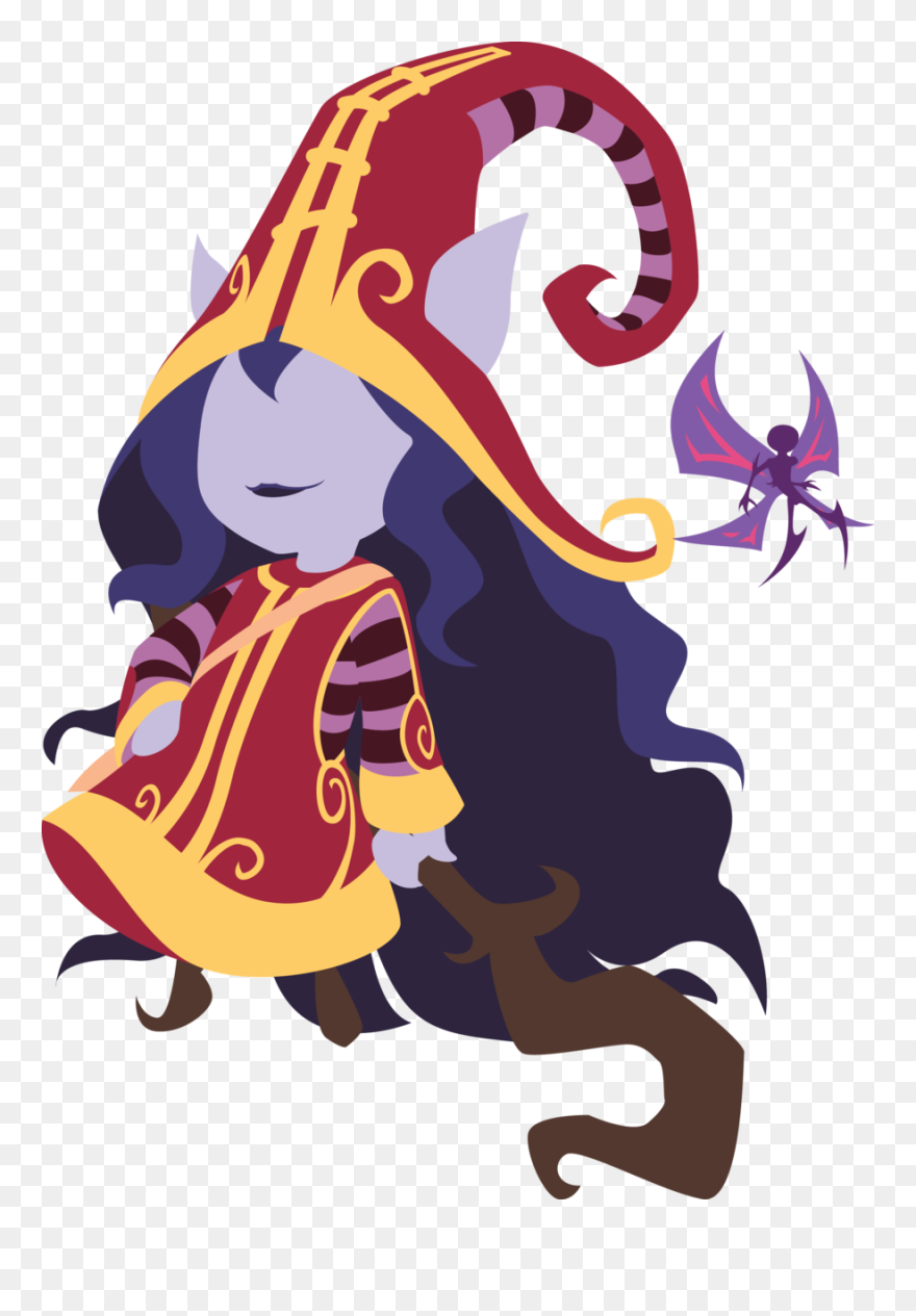 Little Dragon Clipart Minimalist - League Of Legends Vector Art Lulu - Png Download