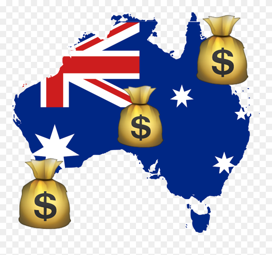 Australia Map Flag Png Clipart