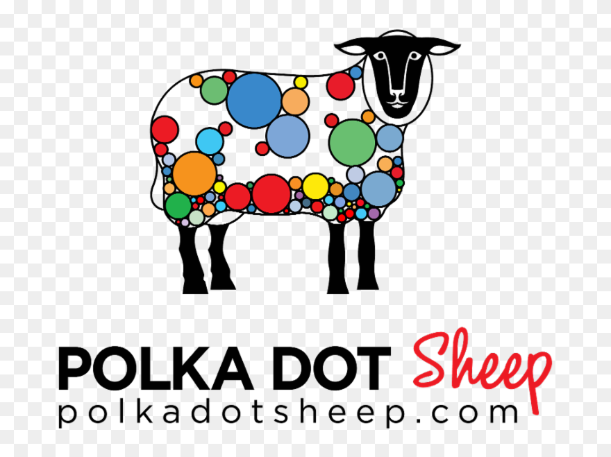 Polka Dot Sheep Fine Yarns Clipart