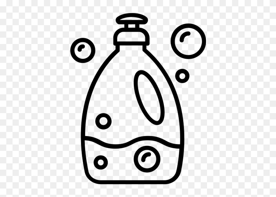 Detergent Clipart Black And White - Png Download