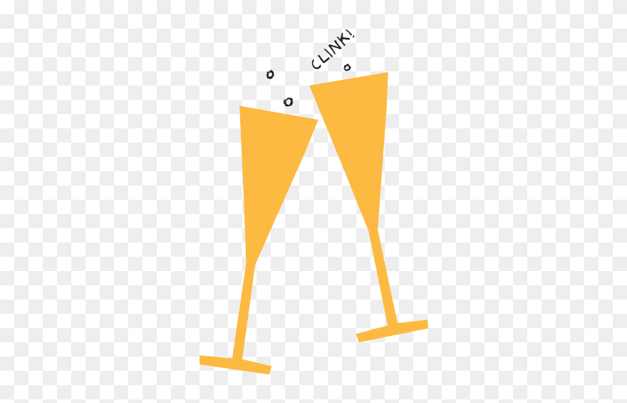 Champagne Glasses Illustration - Champagne Glass Illustration Png Clipart