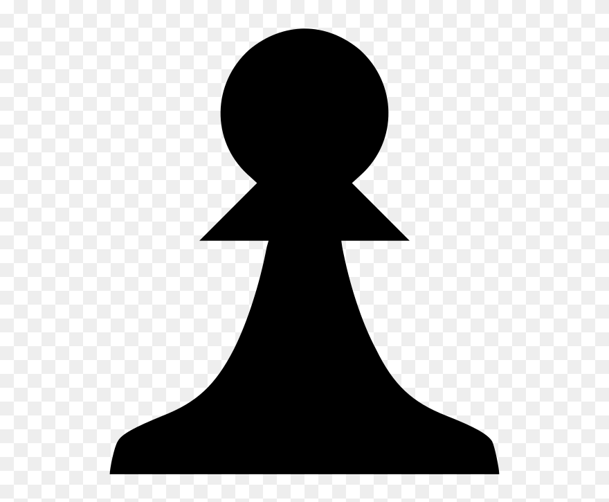 Chess Piece Silhouette - Male Icon Clipart