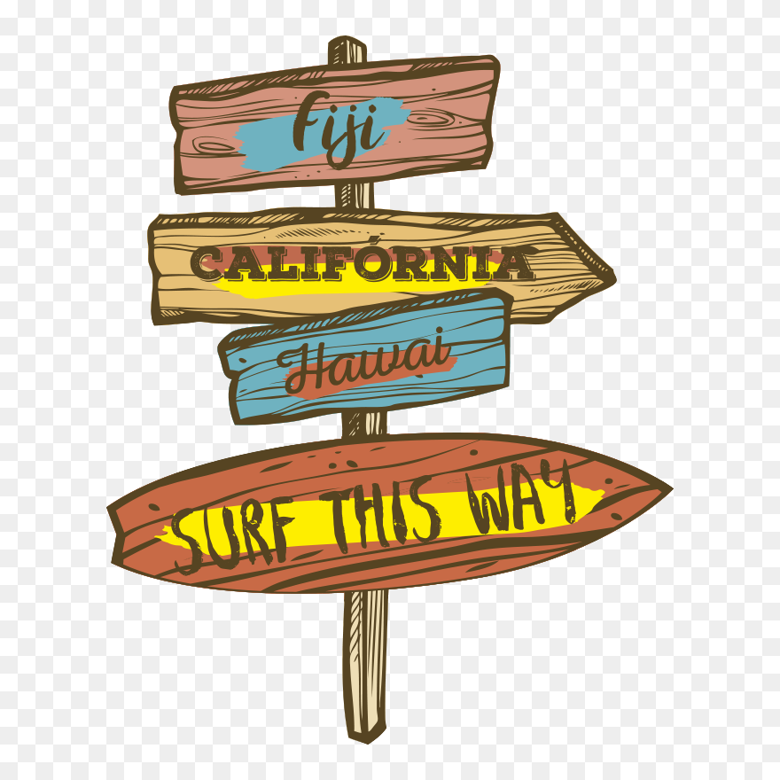 Surf Table Wall Decor Clipart