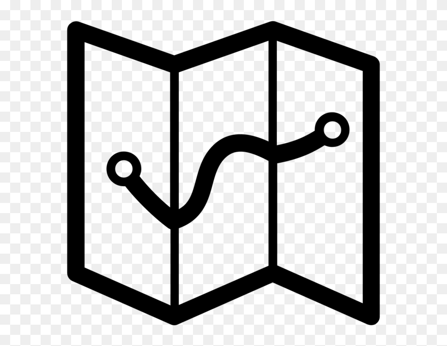 Plan On A Map Icon Clipart