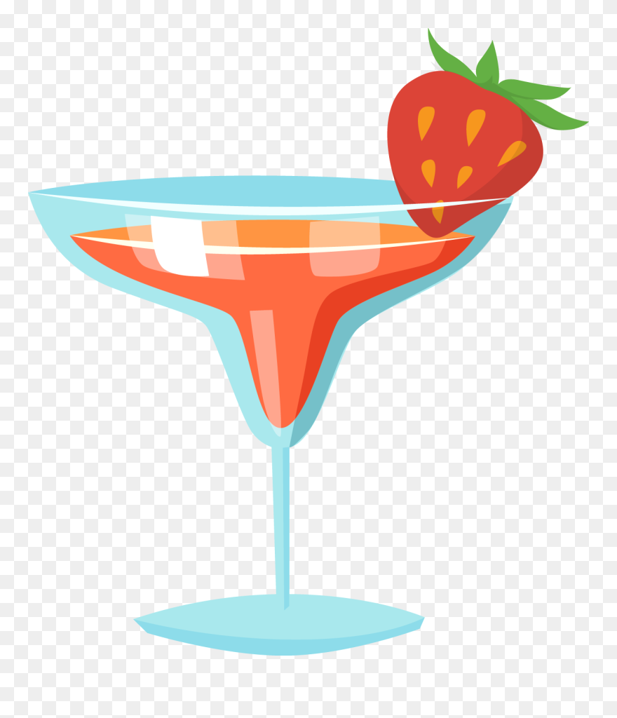 Strawberry Margarita Png - Strawberry Garnish Cartoon Clipart