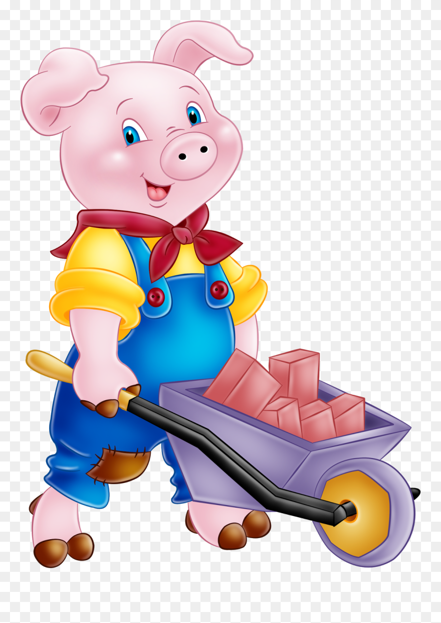 Little Three Pigs The Quickbooks Easter Happy Clipart - Clip Art Three Little Pigs Story - Png Download