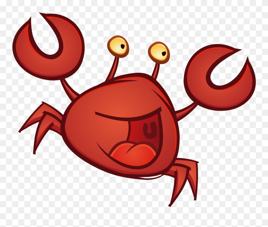 Crab Clip Art - Crab Fish Png Cartoon Transparent Png