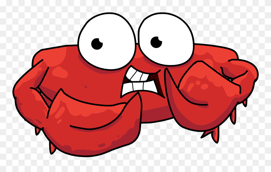 Coloring Clipart Crab - Cartoon Crab Png Transparent Png